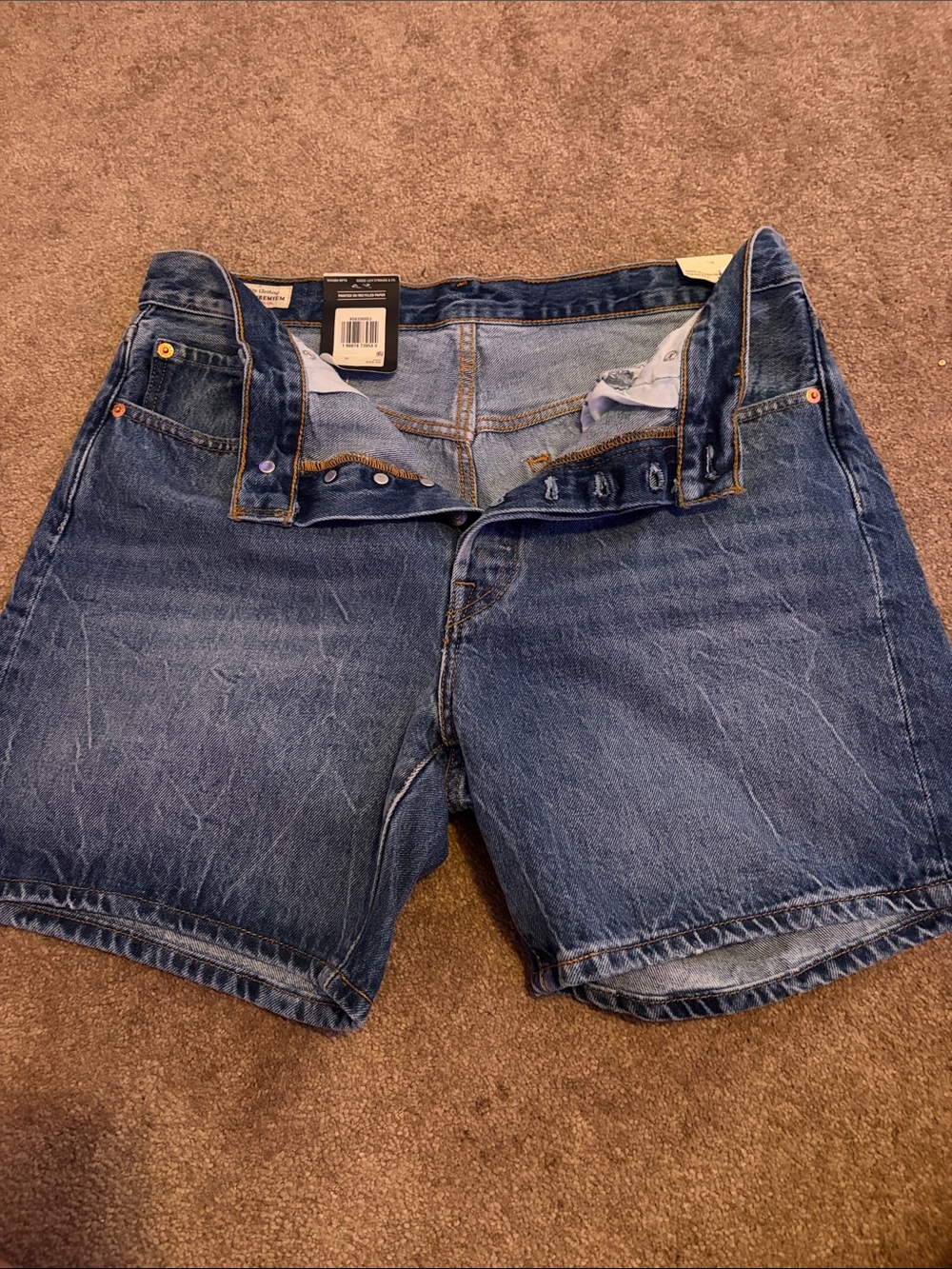 Levi's Blue Denim Jean Shorts